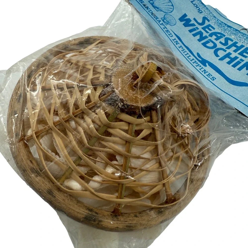 Seashell Wind‎ Chime Coastal Decor Beach Ocean Cottage Handmade Philippines 14